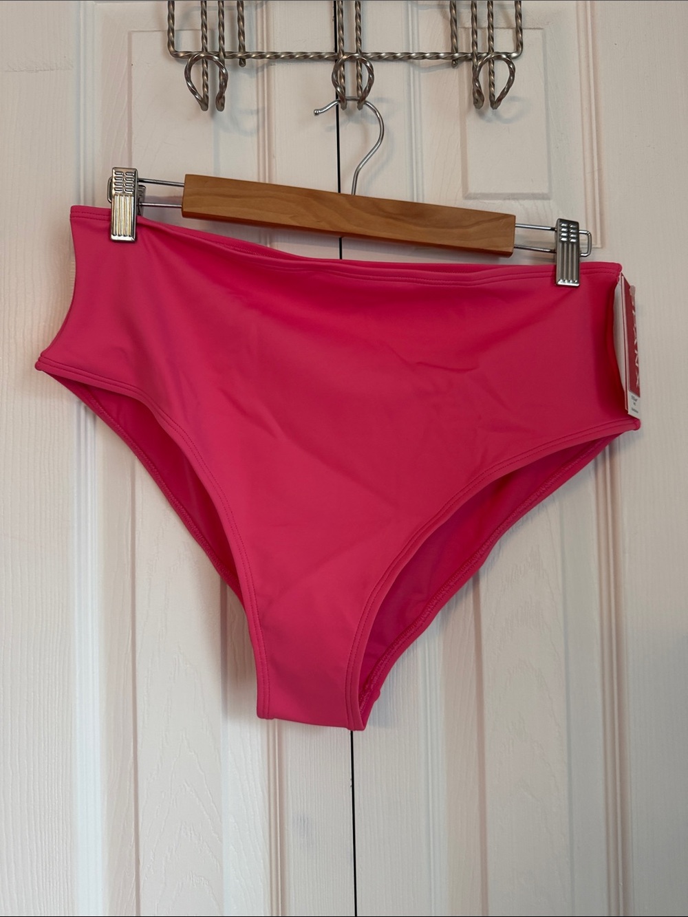 BNWT Spanx high waist bikini bottom in hibiscus size large